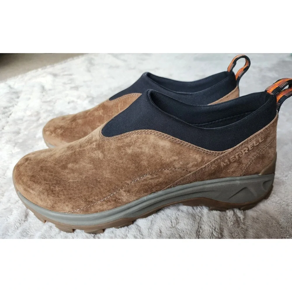 Merrell Winter Moc 3 Earth Brown Suede Mens Slip On Shoes 11 J004455